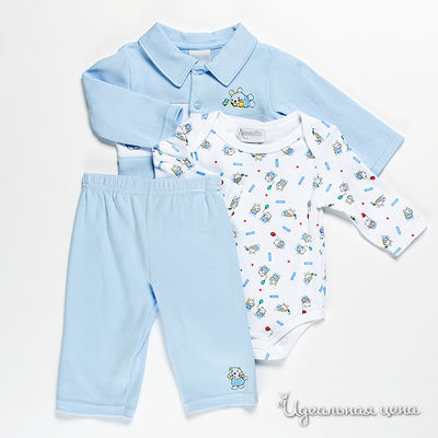 Комплект Best for kids, цвет цвет голубой / белый