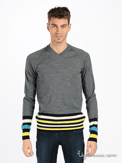 Джемпер Flash, цвет цвет серый / черный / желтый