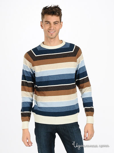 Джемпер Flash, цвет цвет синий / коричневый