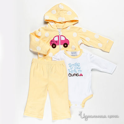 Комплект Best for kids, цвет цвет желтый / белый