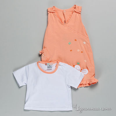 Комплект Best for kids, цвет цвет белый / персиковый