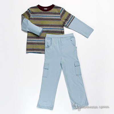 Комплект Best for kids, цвет цвет темно-серый / голубой