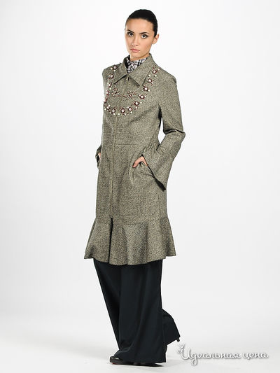 Пальто Adzhedo женское, цвет серый