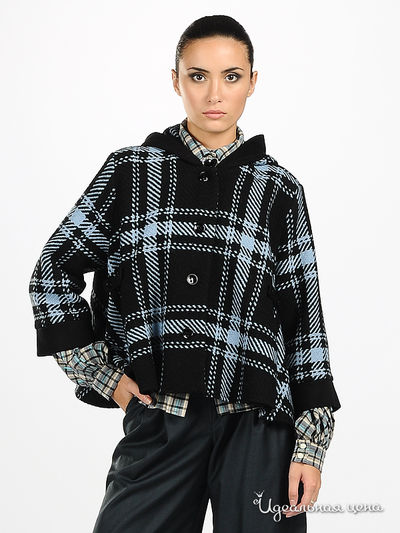 Пальто-пончо Adzhedo, цвет цвет синий