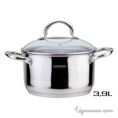 Кастрюля Vissner, цвет shine