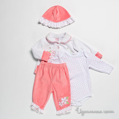 Комплект Best for kids, цвет цвет белый / розовый