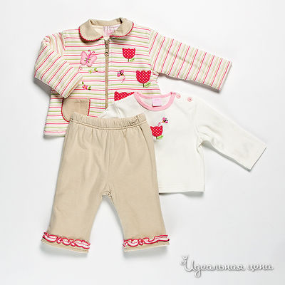 Комплект Best for kids, цвет цвет бежевый / белый