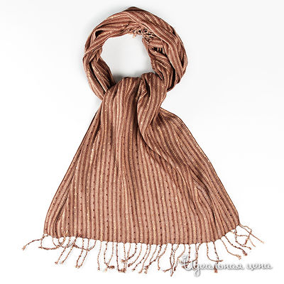 Шарф Leo Ventoni, цвет цвет коричневый \ бежевый