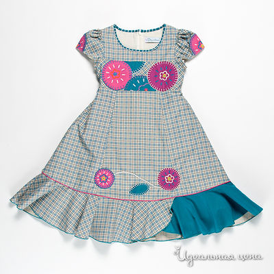 Платье VIDay Collection, цвет цвет голубой / бежевый