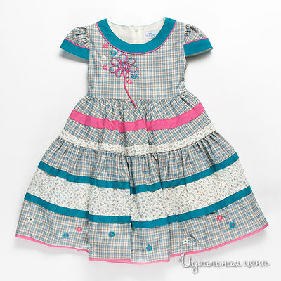 Платье VIDay Collection, цвет цвет голубой / бежевый