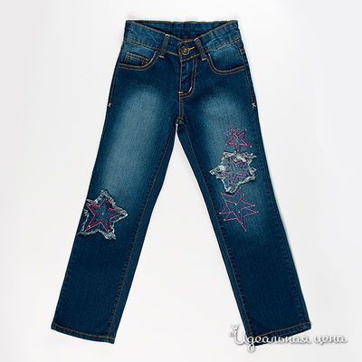 Брюки джинсовые VIDay Collection для девочки, цвет синий