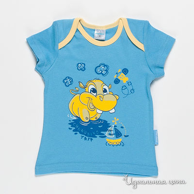 Футболка Cherubino, цвет цвет голубой