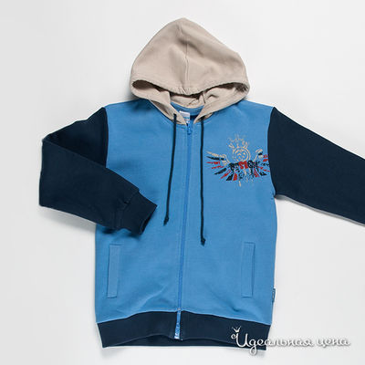 Толстовка Cherubino, цвет цвет синий