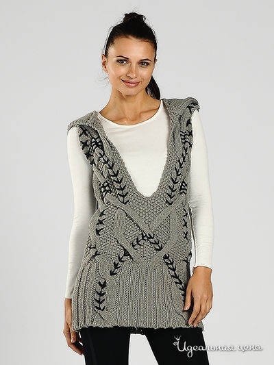 Жилет My Collection, цвет цвет серый