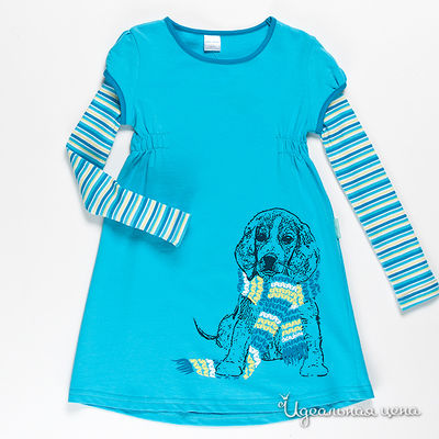 Платье Cherubino, цвет цвет бирюзовый