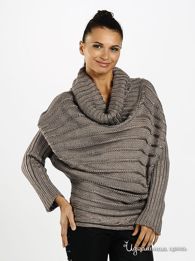 Пуловер My Collection, цвет цвет серо-коричневый