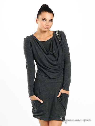 Платье My Collection, цвет цвет серый