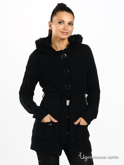 Кардиган My Collection, цвет цвет черный