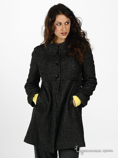 Пальто OUI, цвет цвет черный / серый / белый