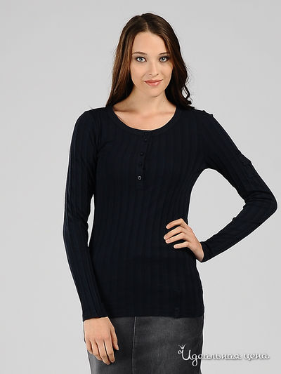 Лонгслив OUI, цвет цвет синий