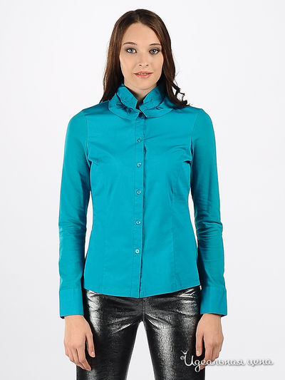 Блузка Apriori, цвет цвет бирюзовый