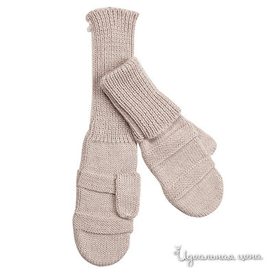 Варежки Gulliver, цвет цвет бежевый