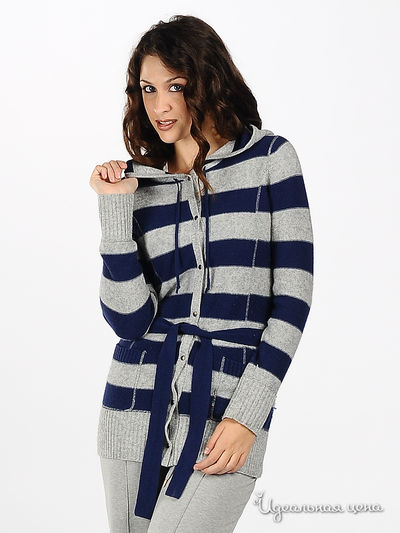 Кардиган Apriori, цвет цвет серый / темно-синий