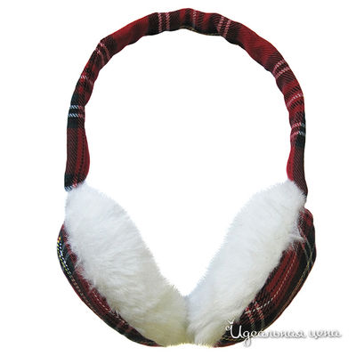 Наушники Gulliver, цвет цвет красный / белый / принт клетка