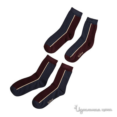 Носки Gulliver, цвет цвет бордовый / темно-синий