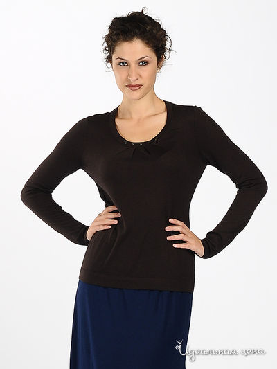 Джемпер Apriori, цвет цвет темно-коричневый