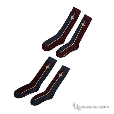 Гольфы Gulliver, цвет цвет бордовый / темно-синий