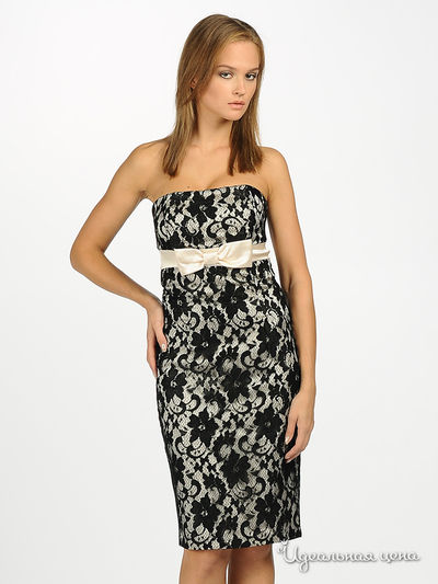 Платье Diva, цвет цвет черный / кремовый