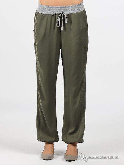 Брюки Vila clothes, цвет цвет зеленый / серый