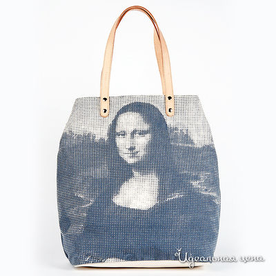 Сумка Le Tanneur, цвет цвет кремовый  / синий