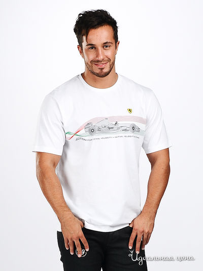 Футболка Ferrari, цвет цвет белый