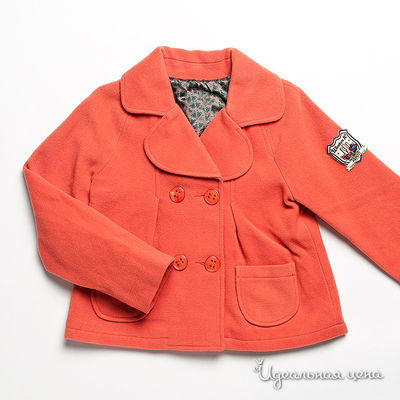 пальто Kenzo Kids, цвет цвет оранжевый