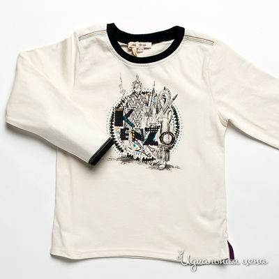 Футболка Kenzo Kids, цвет цвет молочный