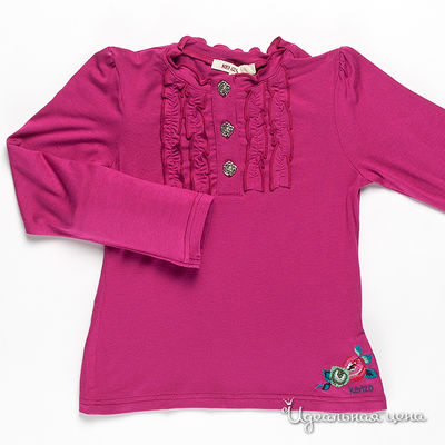 Блузка Kenzo Kids, цвет цвет фуксия