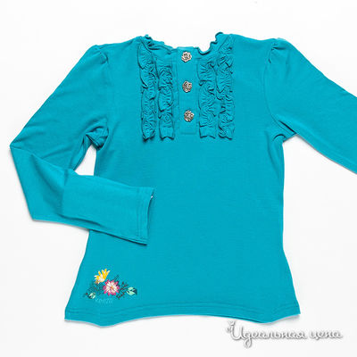 Блузка Kenzo Kids, цвет цвет голубой