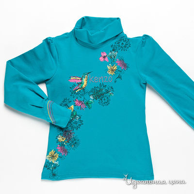 Водолазка Kenzo Kids, цвет цвет голубой