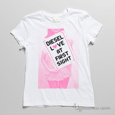 Футболка Diesel kids, цвет цвет белый