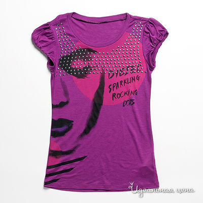 Футболка Diesel kids, цвет цвет фиалковый