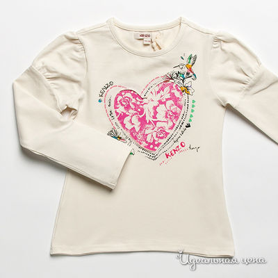 Футболка Kenzo Kids, цвет цвет молочный