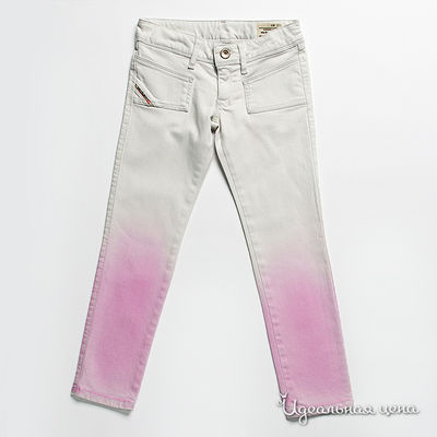 Брюки Diesel kids, цвет цвет белый / розовый принт