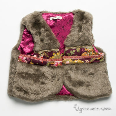 Жилет Kenzo Kids, цвет цвет серый / бордовый