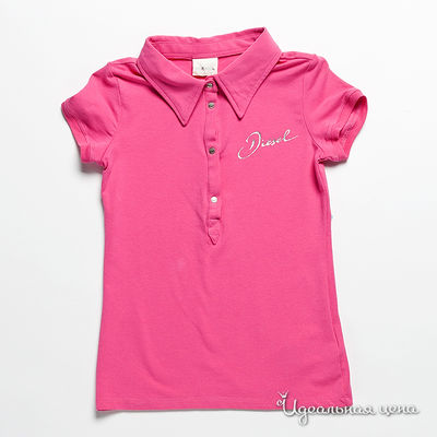 Футболка Diesel kids, цвет цвет розовый