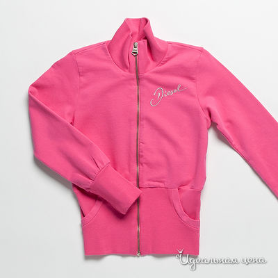 Толстовка Diesel kids, цвет цвет розовый