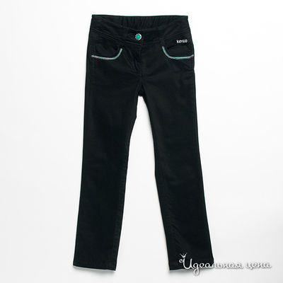 Брюки Kenzo Kids, цвет цвет черный
