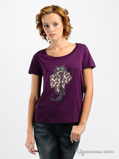 Футболка See by chloe&Alexander Mqueen, цвет цвет фиолетовый