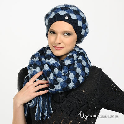 Берет Mexx, цвет цвет синий / голубой / черный